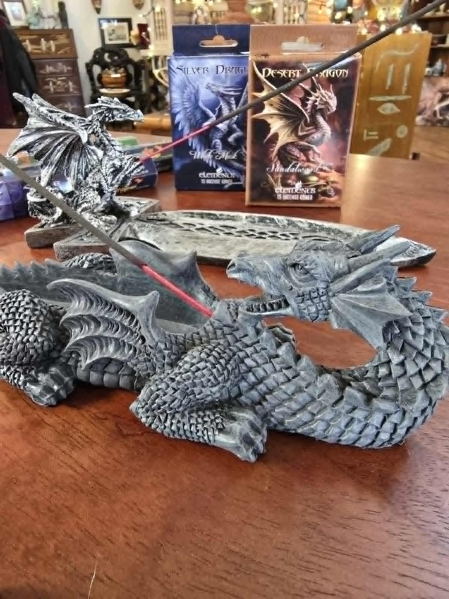 Dragon theme incense burner
