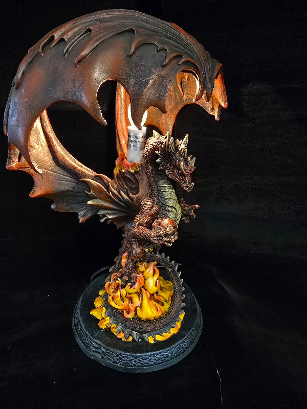 Inferno Sentinel Dragon Lamp